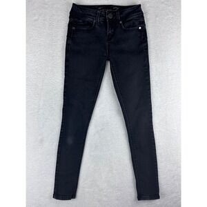 Seven7 Booty Shaper Skinny‎ Jeans Fawn Black Wash Denim Size 4